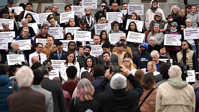 Colorado lawmakers and immigration activists announce a package of immigration bills 