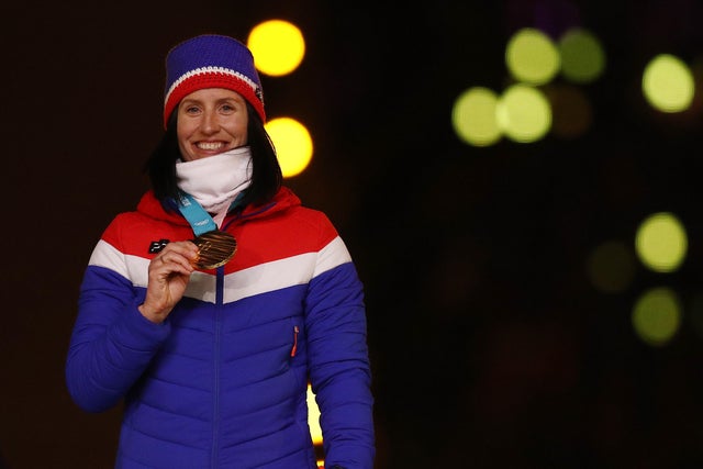 Gold medalist Marit Bjorgen of Norway 