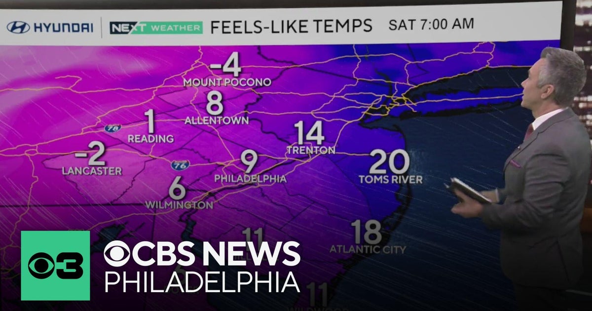 Blast of Arctic air will hit Philadelphia region this weekend