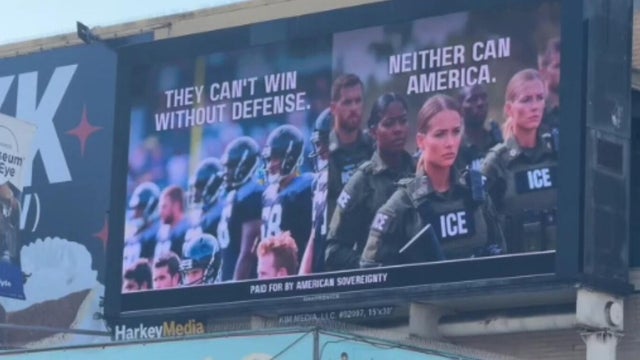 Pro-ICE billboard San Francisco Fisherman's Wharf 