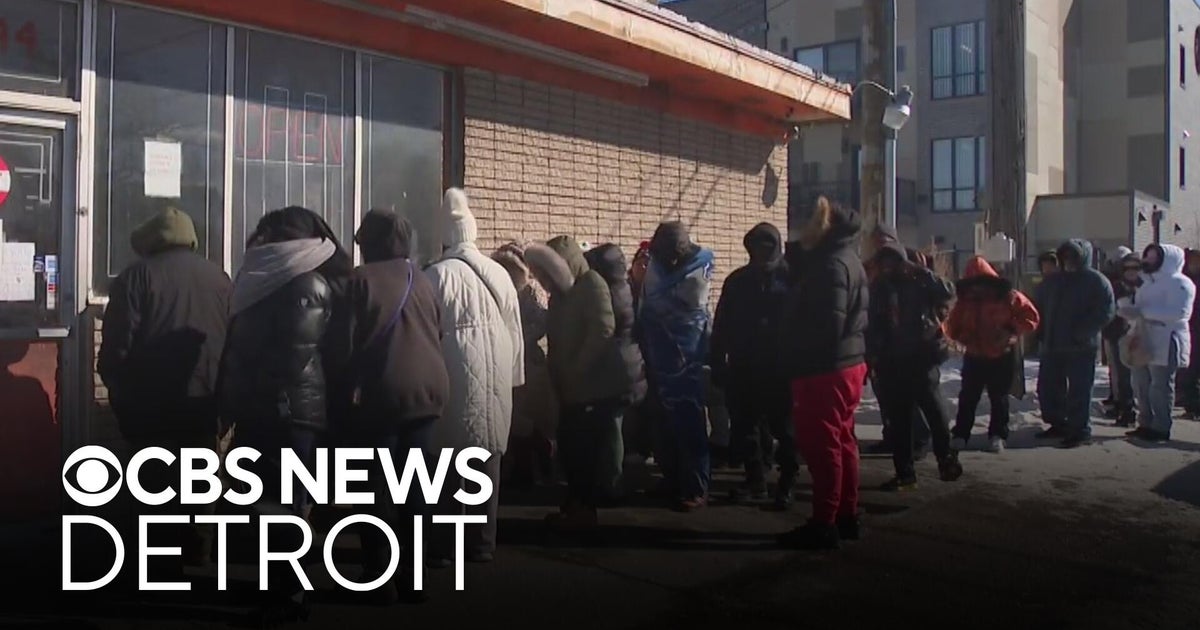 Hundreds brave cold to support Detroit barbecue joint at risk of closing