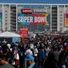 Football Fans Revel Around Levi's Stadium For Super Bowl LX 