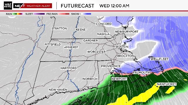 Plowable snow in forecast Tuesday for Massachusetts. Maps show timing ...