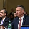 From left to right, U.S. Customs and Border Protection Commissioner Rodney Scott, U.S. Citizenship and Immigration Services Director Joseph Edlow, and acting ICE Director Todd Lyons testify before the House Homeland Security Committee in Washington, D.C., 