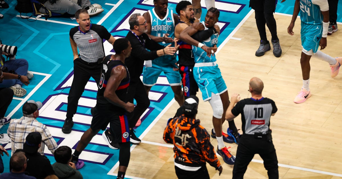 Four players ejected after Pistons, Hornets tussle in physical game ...