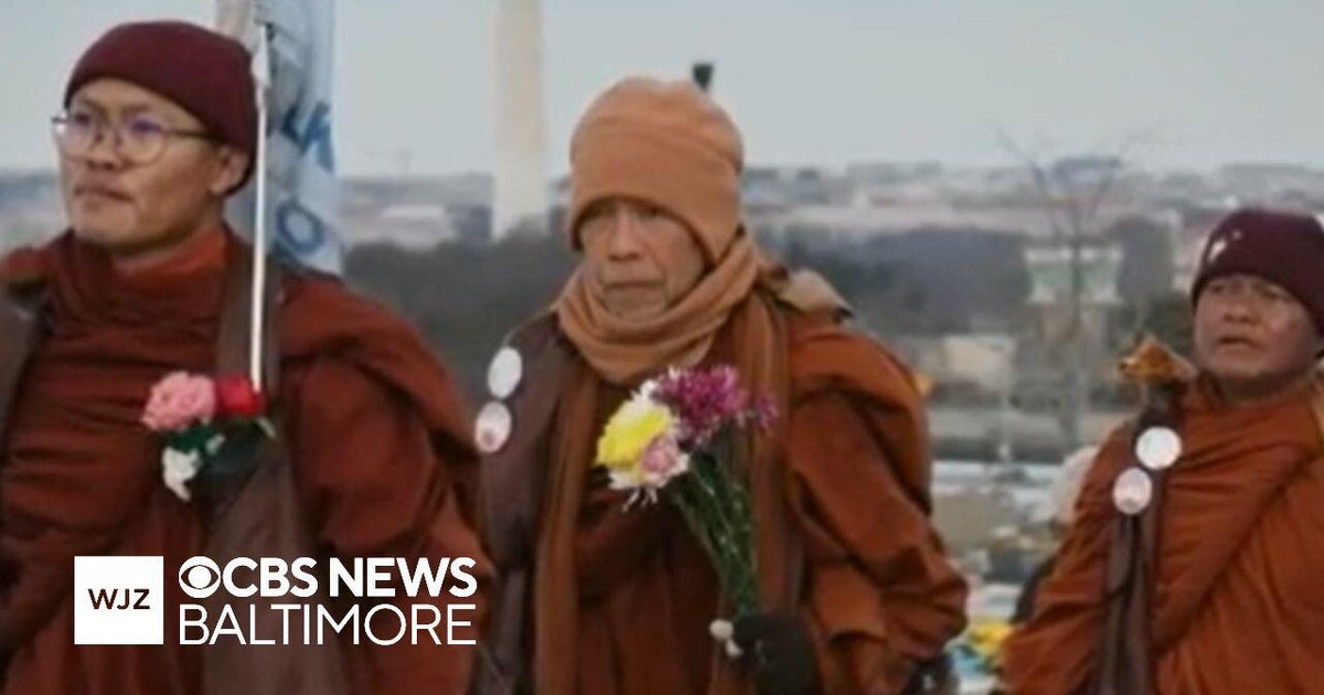 Buddhist monks bring "Walk for Peace" to Annapolis