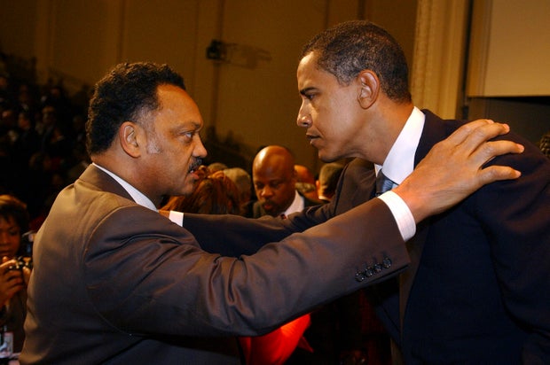 Rev. Jesse Jackson and then-Senator Barack Obama in 2005
