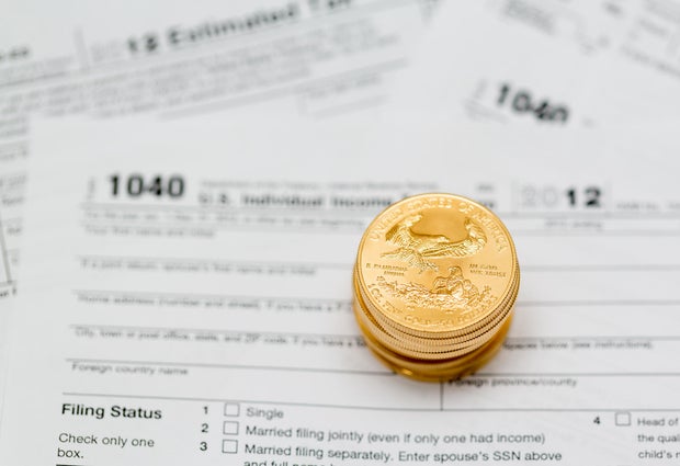 USA tax form 1040 for year 2012