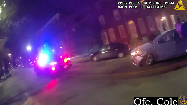 Baltimore Police Officer Struck by Suspects' Car 