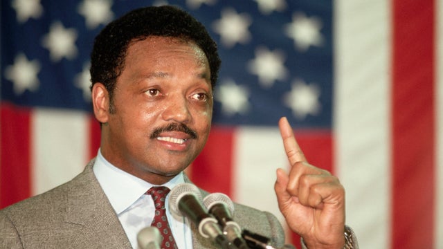 Jesse Jackson and American Flag 