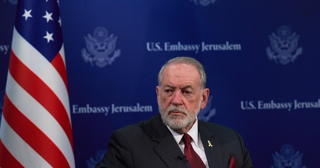 U.S ambassador’s comments on Israel and the Middle East were taken out of context, embassy says