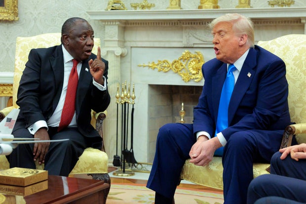 President Trump Meets With South African President Cyril Ramaphosa At The White House 