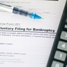 Filing for bankruptcy document 