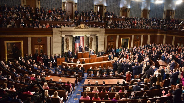 President Trump addresses a joint session of Congress at the U.S. Capitol in Washington, D.C., on March 4, 2025. 