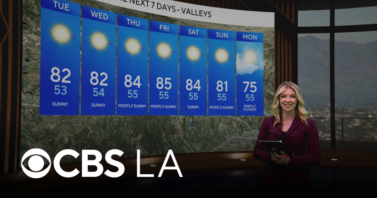 Evelyn Taft's NEXT Weather Forecast - CBS Los Angeles