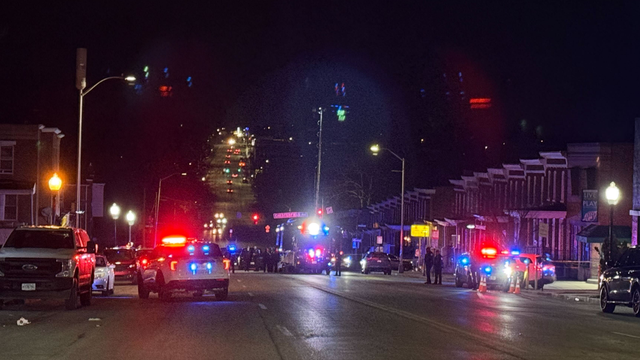 Generic police lights and crime scene tape 