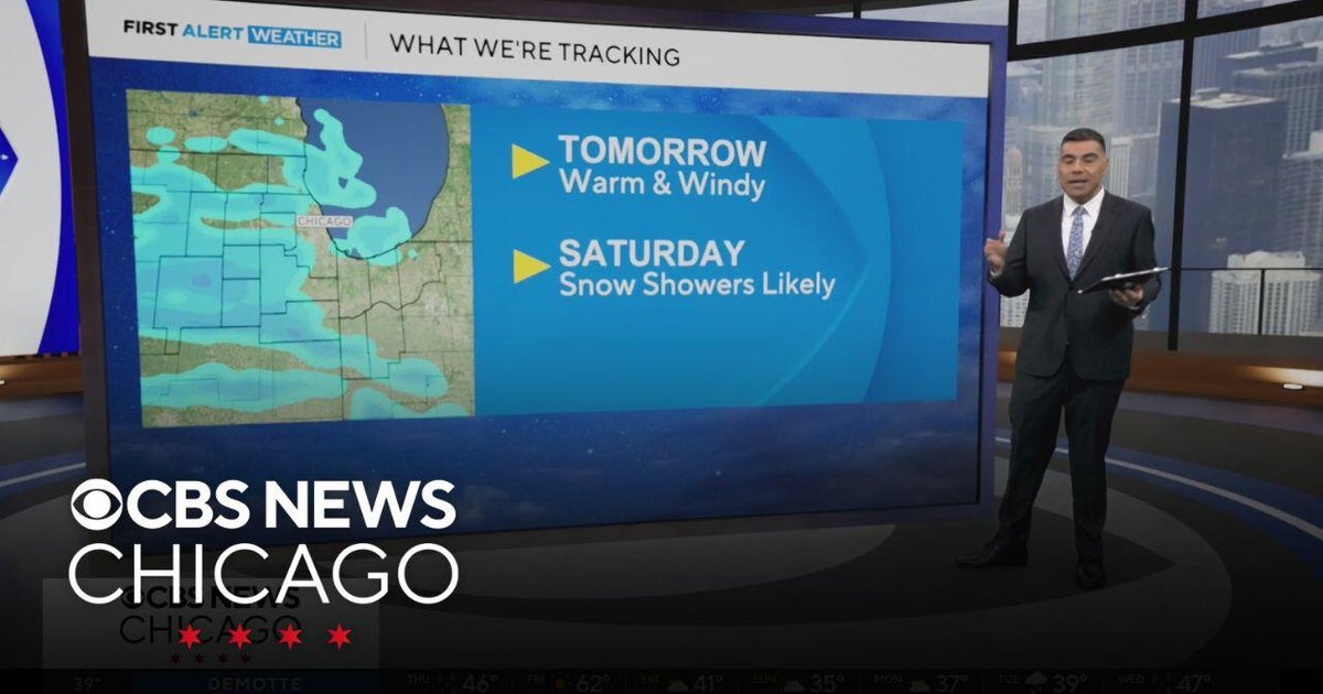 Chicago weather: Warm & windy Friday, snow likely Saturday - CBS Chicago