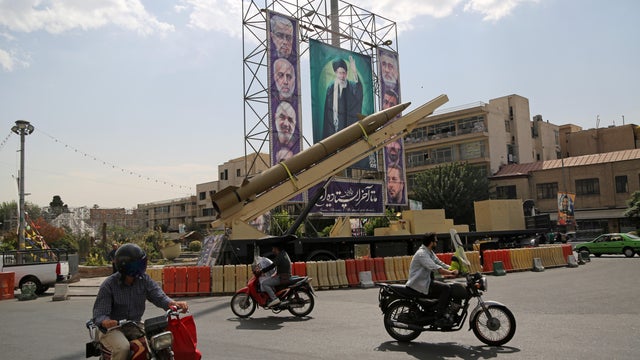 Ballistic missiles and drones displayed in Tehran 