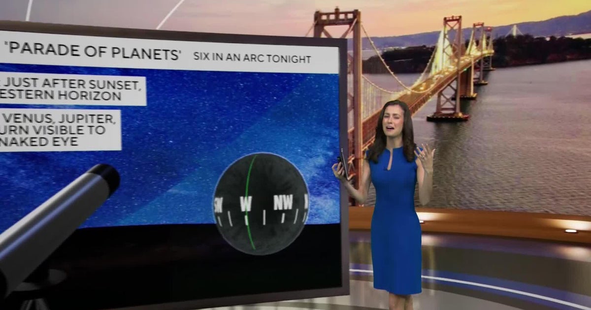 "Planetary parade" above California. Here's how to see it.