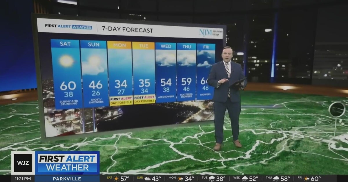 Snow possible Tuesday after sunny weekend in Maryland