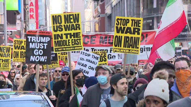 Protesters in Times Square 