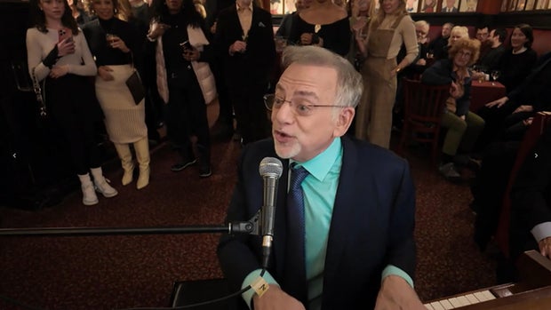 Marc Shaiman at the piano at Sardi's