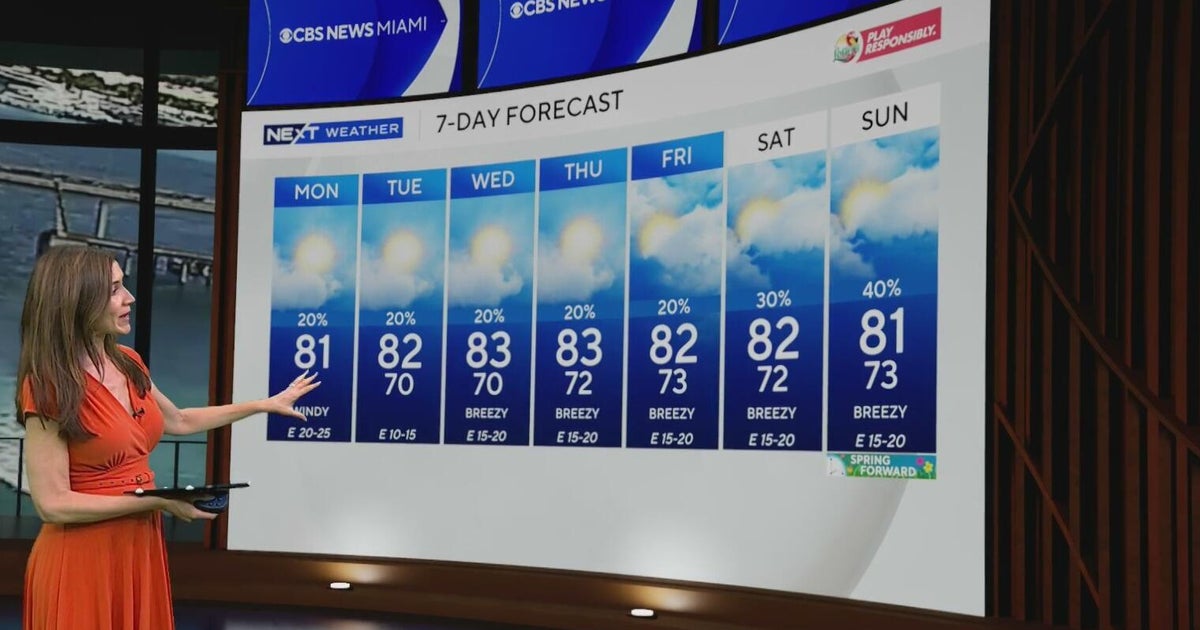 South Florida remains warm this week before higher rain chances arrive ...