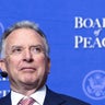 Steve Witkoff listens during the inaugural Board of Peace meeting at the U.S. Institute of Peace in Washington, D.C., Feb. 19, 2026. 