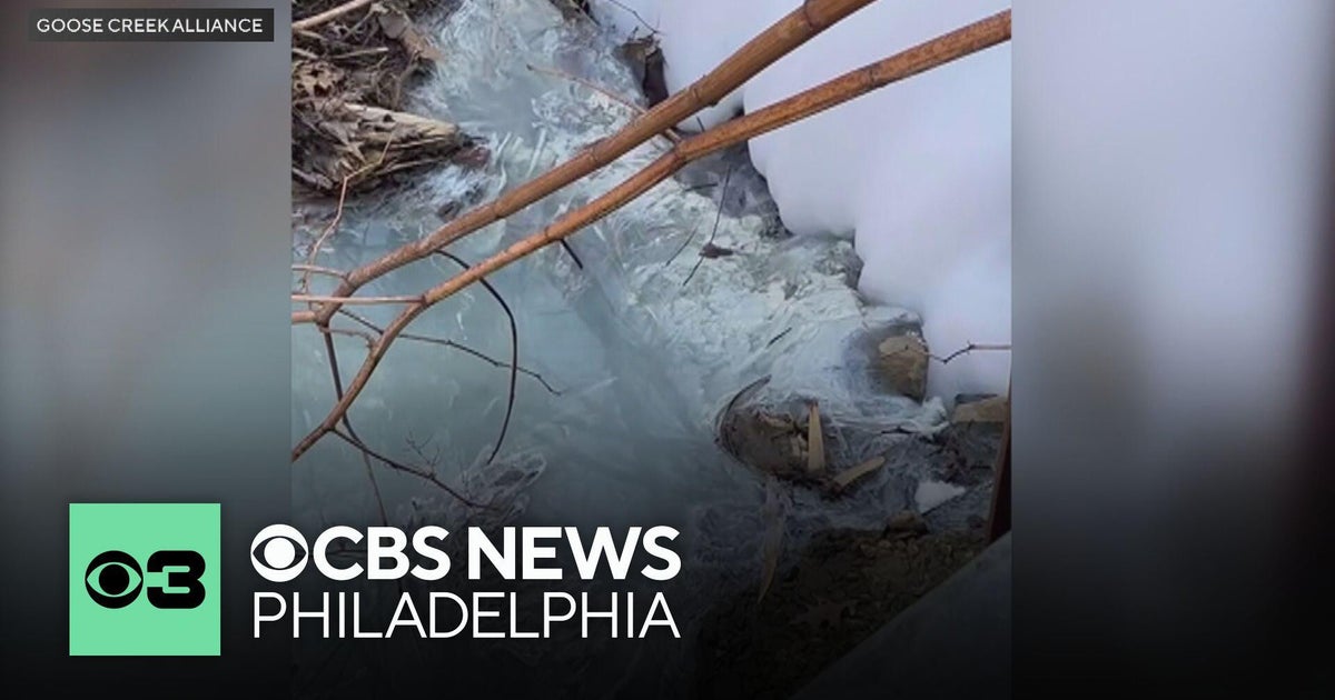 Investigation underway after white substance leaks into creek Chester County, Pennsylvania
