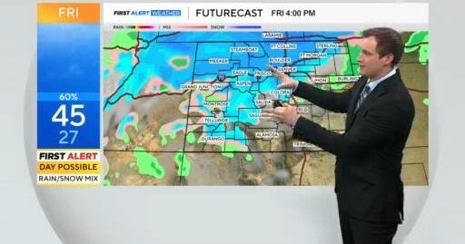 Multiple rounds of rain and snow are expected across Colorado, Denver ...