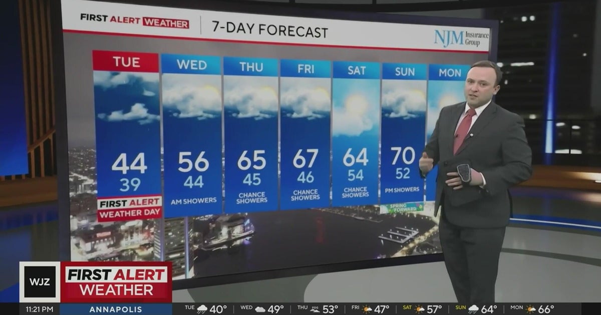 Slick road conditions possible for Tuesday morning drive in Maryland