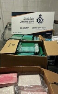 Canadian border officers seize nearly 250 pounds of cocaine at Blue ...