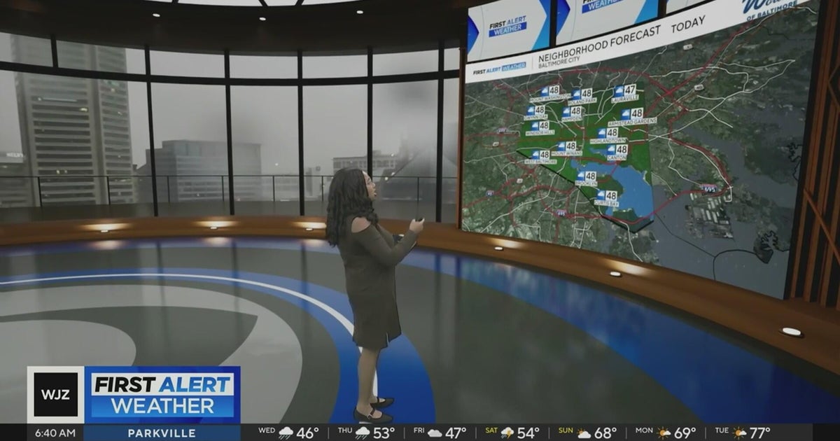 Cloudy Wednesday and warmer Thursday in Maryland - CBS Baltimore