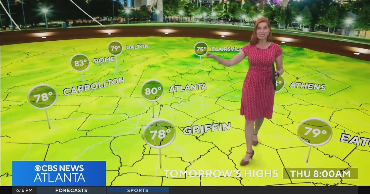 Weather system switching up Georgia's sunny weather - CBS Atlanta