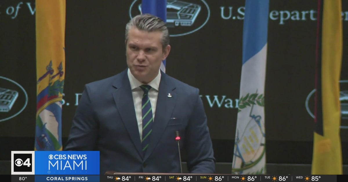 Sec. Pete Hegseth visits South Florida for talks on War on Drugs and border security