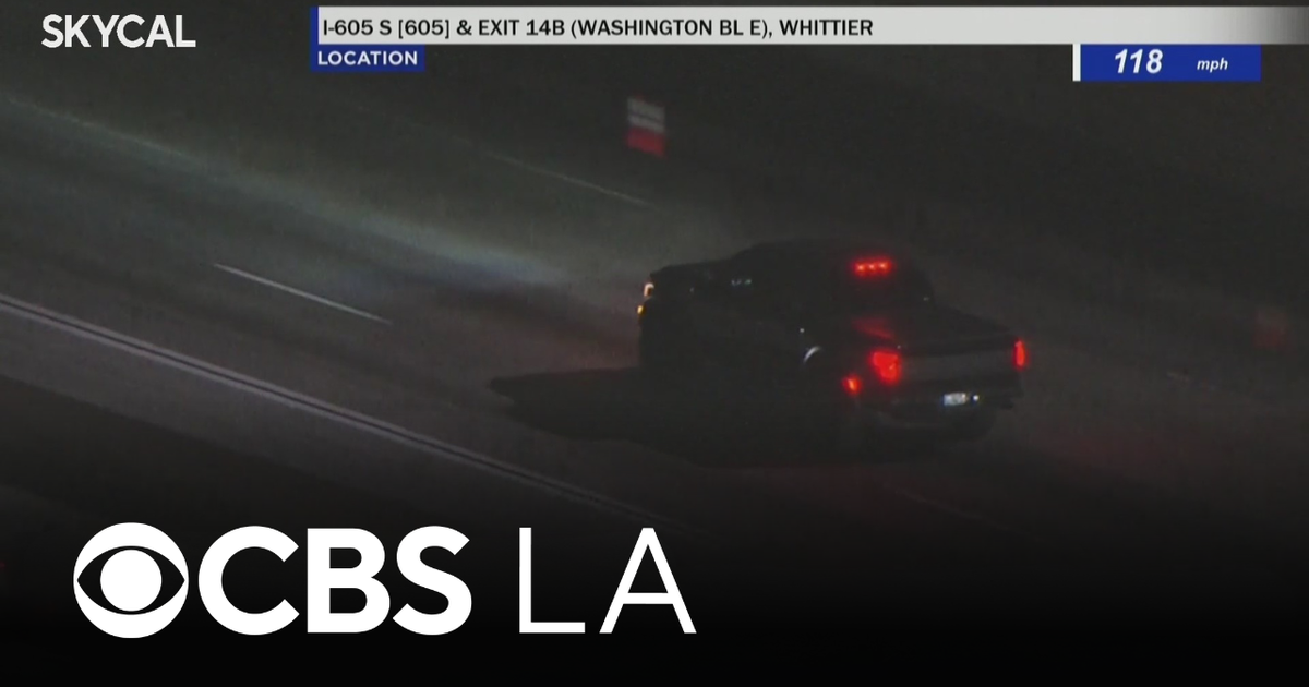 Pursuit with stolen pickup truck ends as suspect flees from authorities ...