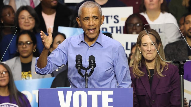 Former President Obama Campaigns With NJ Gubernatorial Candidate Mikie Sherrill 