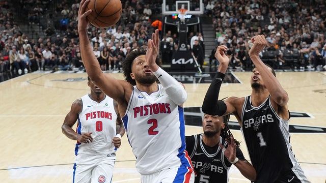 Pistons Spurs Basketball 
