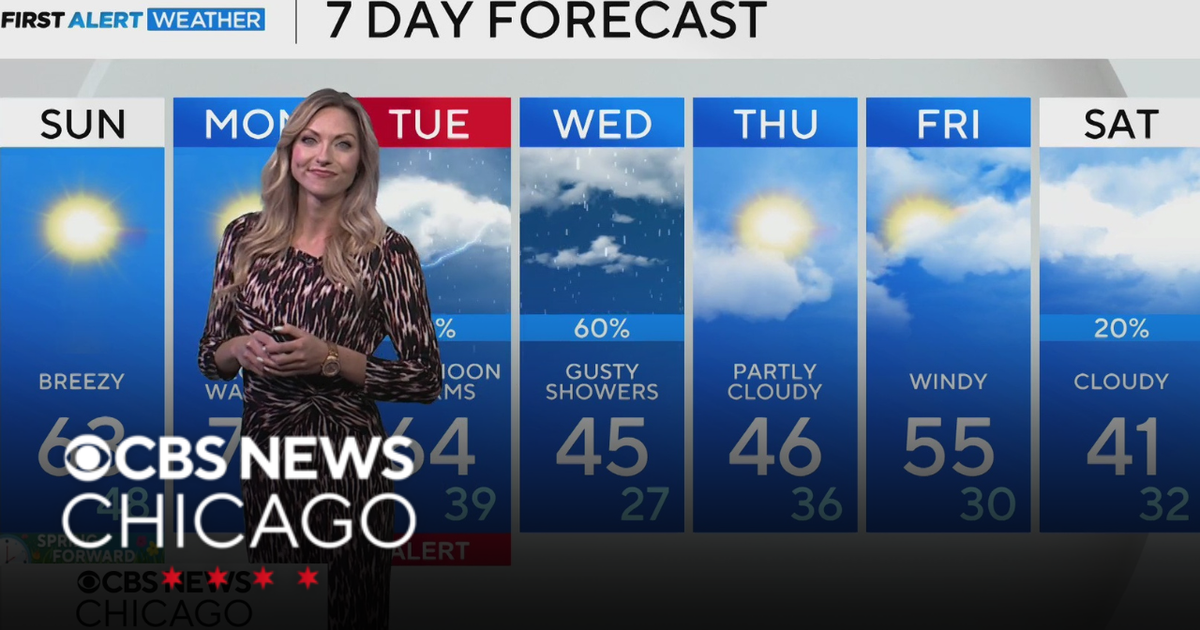 Sunny and breezy Sunday in Chicago - CBS Chicago
