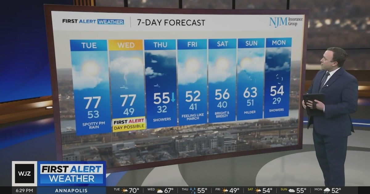 More warm weather in Maryland, but storms midweek