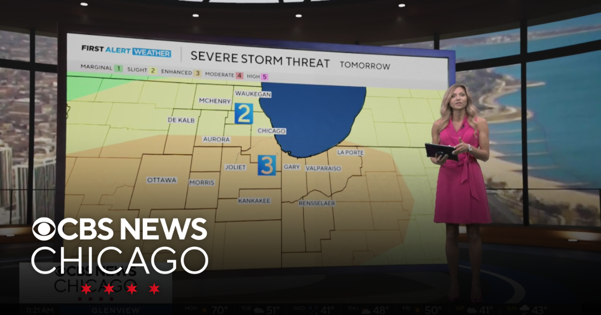 Severe storm threat for Tuesday in Chicago - CBS Chicago
