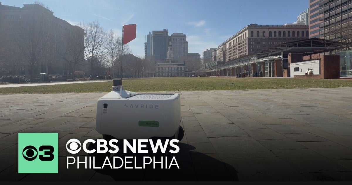 Uber Eats food delivery robots hit the streets in Philadelphia's Center ...