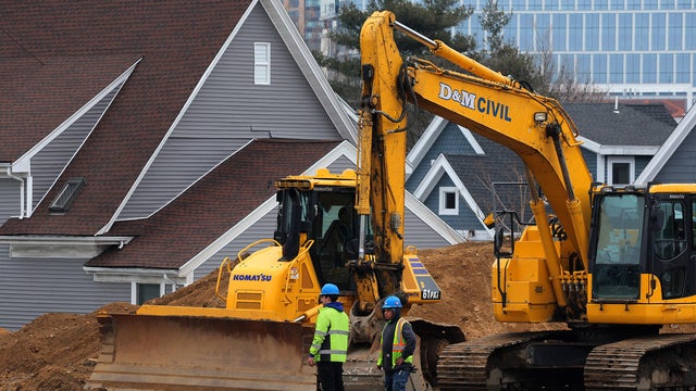 New apartments under construction in Somerville, Massachusetts, on March 5, 2026. 