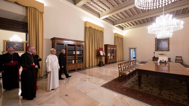 Pope Leo Visits Papal Apartment At The Apostolic Palace 