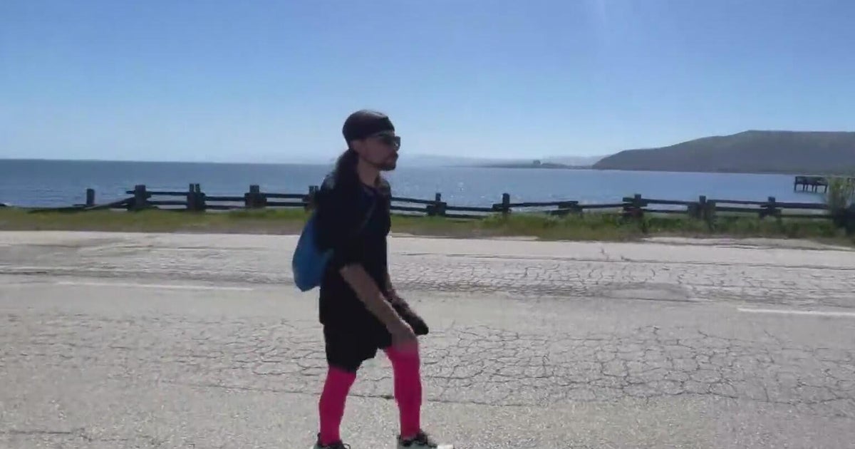 Man walks 50-mile circuit in San Francisco to raise pedestrian safety awareness
