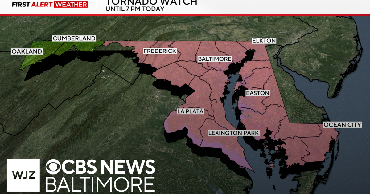 Skyline during a tornado warning in Maryland