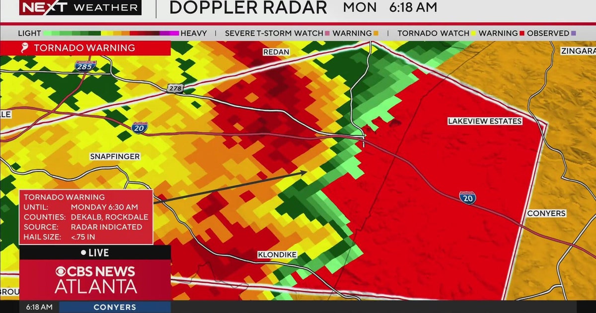 Tornado warnings issued, severe storms across Georgia cause ground ...