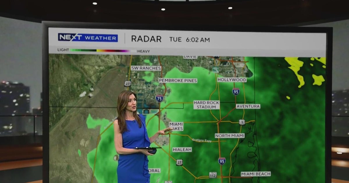 South Florida sees soggy start to Tuesday as heavy rain moves across ...