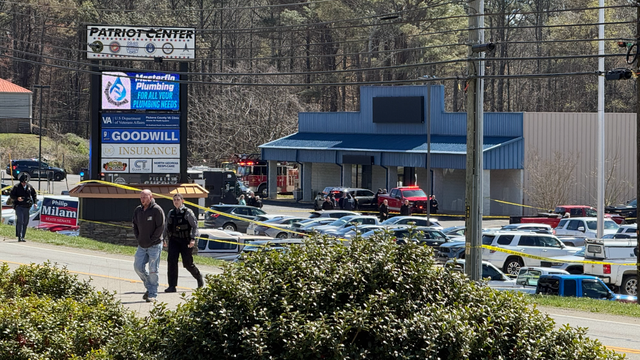 Automobile tuning, lightbar flashing LED blue light is mounted on the roof to look like an American police car, individual modification of the design, dark background, copy space 