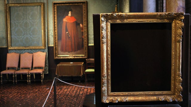 Empty Frames At The Isabella Stewart Gardner Museum 